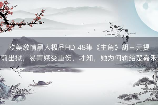 欧美激情黑人极品HD 48集《主角》胡三元提前出狱，易青娥受重伤，才知，她为何输给楚嘉禾