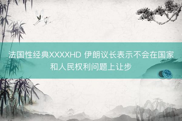 法国性经典XXXXHD 伊朗议长表示不会在国家和人民权利问题上让步