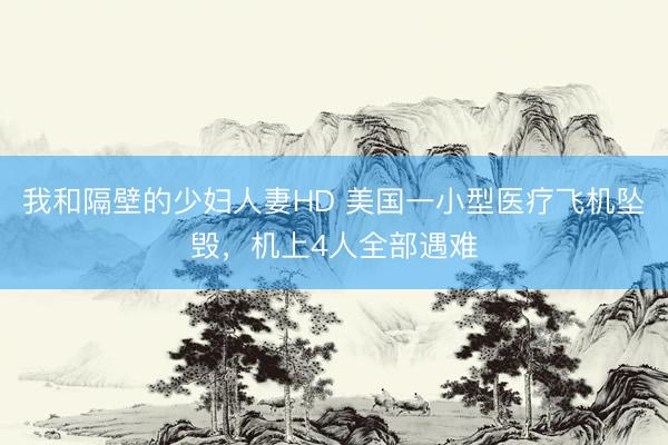 我和隔壁的少妇人妻HD 美国一小型医疗飞机坠毁，机上4人全部遇难