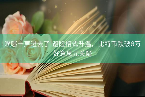 噗嗤一声进去了 避险格式升温，比特币跌破6万好意思元关隘